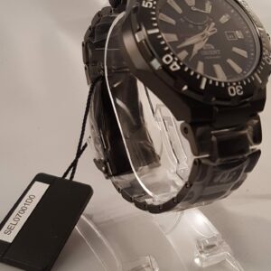 ORIENT M-Force SEL07001D0 Power Reserve Black Stainless Steel Quartz Delta Mens Watch