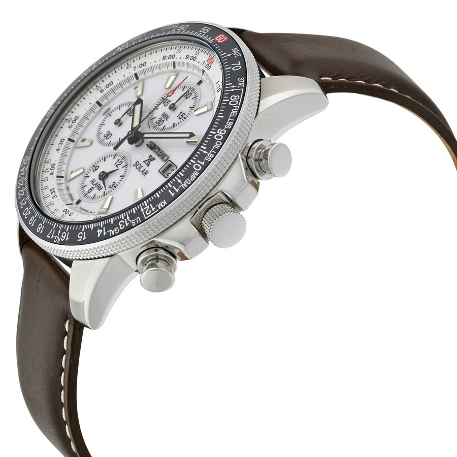 SEIKO Flightmaster White Dial Pilot SSC013 SSC013P1 - Image 2