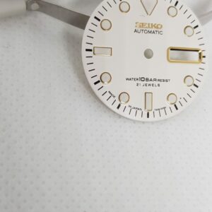 Seiko SKX Super White Dial Gold Markers 7S26 4R 6R