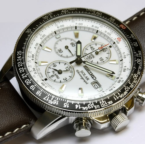SEIKO Flightmaster White Dial Pilot SSC013 SSC013P1 - Image 7