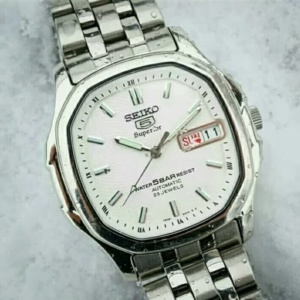 Seiko SKZ035 7S36 Square White Dial 36mm Dress