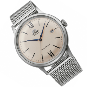Orient Bambino RA-AC0020G30B beige dial automatic dress watch