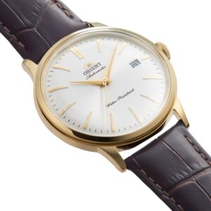 Orient RA-AC0028S30B Bambino Classic automatic watch white dial brown leather strap gallery image 2