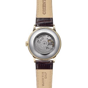 Orient RA-AC0028S30B Bambino Classic automatic watch white dial brown leather strap gallery image 3