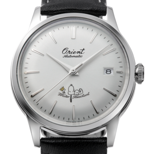 Orient Bambino RA-AC0M16S Peanuts 75th Anniversary watch specifications card