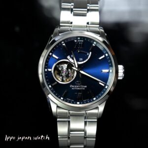 Orient Star Contemporary Open Heart RE-AT0006L Blue Dial Automatic Watch