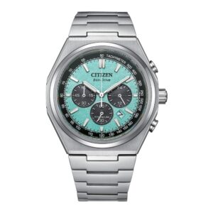 Citizen Zenshin CA4610-85M Eco-Drive chronograph front on white background