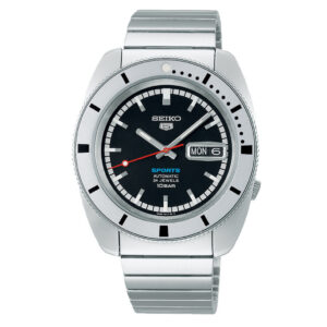 Seiko 5 Sports SRPL05 black dial front