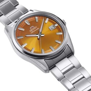 Orient Stretto Date RA-AC0R08Y Orange Dial Automatic Watch 38.5mm product photo 2