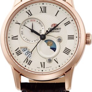 Orient Classic Sun & Moon RA-AK0007S Ivory Dial Rose Gold Automatic Watch product photo 2