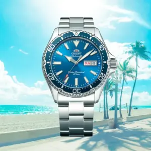 Orient Orient Mako RA-AA0824L39B Blue Automatic Diver Watch (Mako V) bracelet