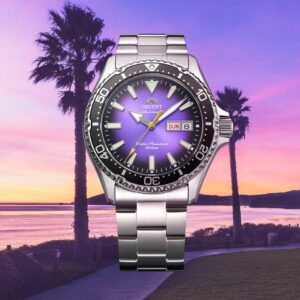 Orient Orient Mako RA-AA0827V39B Purple Automatic Diver Watch (Limited Release) bracelet