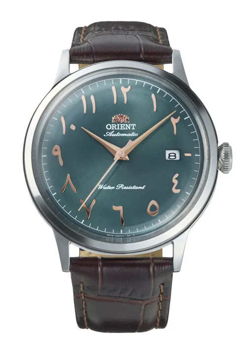 Orient Orient Bambino RA-AC0035E30B Green Arabic Dial Automatic Dress Watch 40.5mm front