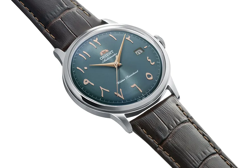 Orient Orient Bambino RA-AC0035E30B Green Arabic Dial Automatic Dress Watch 40.5mm angle