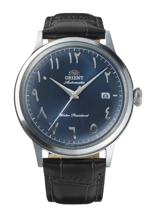 Orient Orient Bambino RA-AC0036L30B Blue Arabic Dial Automatic Dress Watch 40.5mm front