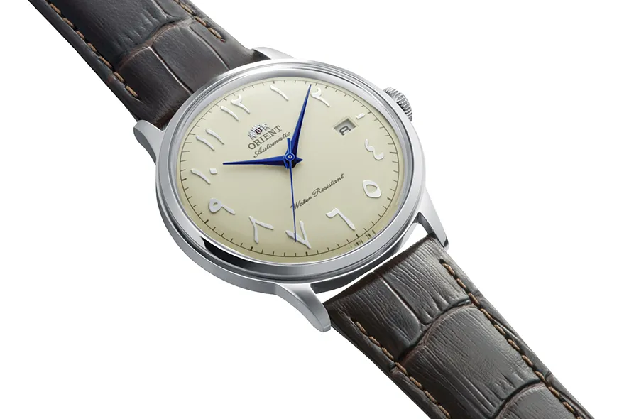 Orient Orient Bambino RA-AC0039Y30B Ivory Arabic Dial Automatic Dress Watch 40.5mm angle