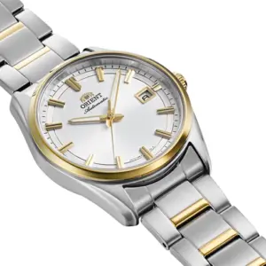 Orient Orient Stretto Date RA-AC0R01S30B White Automatic Watch 38.5mm angle