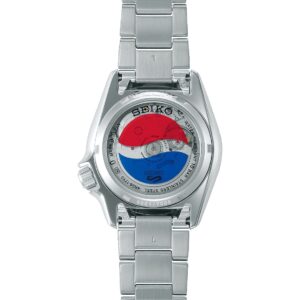 Seiko 5 Sports SRPL99K1 Pepsi Limited Edition exhibition case back