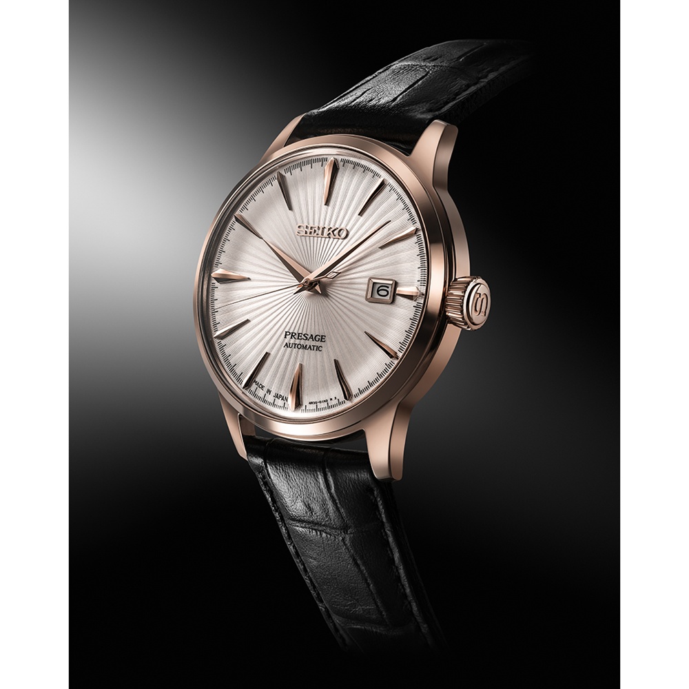 Seiko Presage SRPL20J1 Lark Ichigo Ichie Limited Edition angled view
